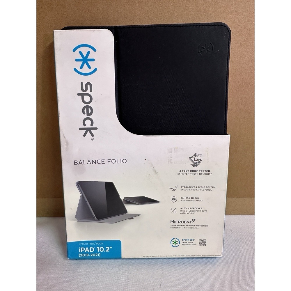 Speck Balance Folio Case for iPAD 10.2" (2019-2021) - Black